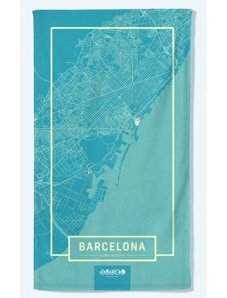 "BARCELONA MAP" TOWEL