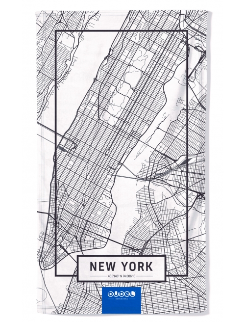 "NEW YORK MAP" TOWEL