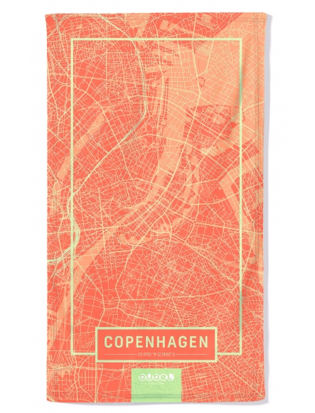 "COPENHAGEN MAP" TOWEL