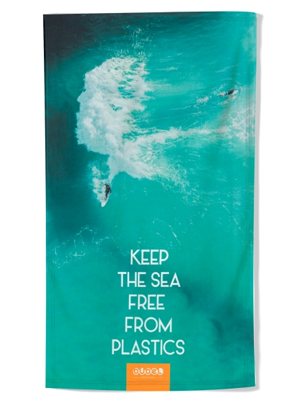 "FREE PLASTICS" TOWEL